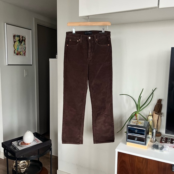Aritzia Denim Forum The Arlo Brown New High Rise Ankle Length Jeans Sz 27 - Picture 6 of 15